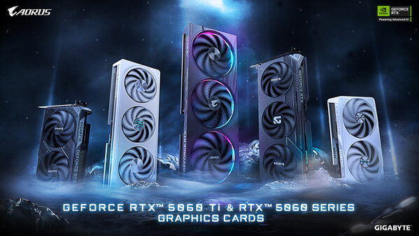 技嘉正式推出 RTX™ 5060 Ti 和 5060 显卡，先进散热方案提升游戏与 AI 体验